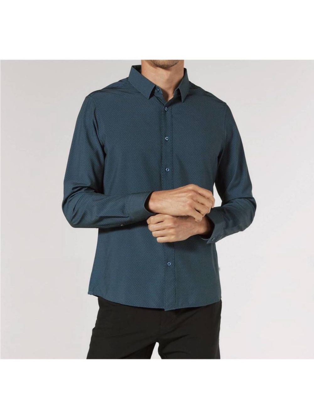 NEW 7DIAMONDS paseo long sleeve shirt in navy